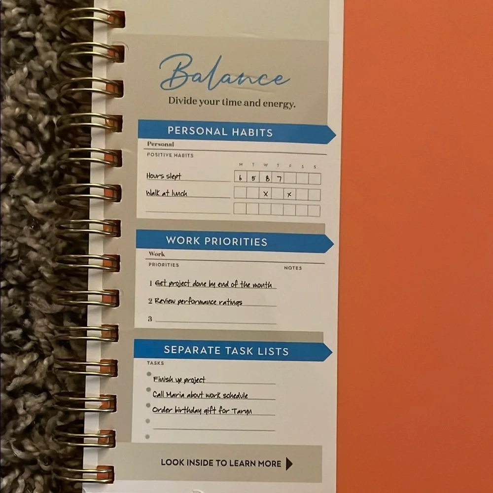 Cambridge Orange Weekly Monthly Planner